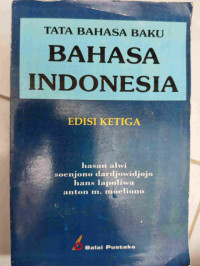 Image of TATA BAHASA BAKU BAHASA INDONESIA