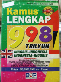Image of Kamus Lengkap 998 Triliun Inggris - Indonesia