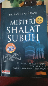 Image of MISTERI SHALAT SUBUH= MENYINGKAP1001 HIKMAH SHALAT SUBUH